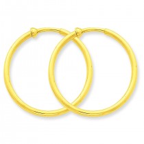 Non-Pierced Hoop Earrings in 14k Yellow Gold