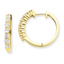 Diamond Earring in 14k Yellow Gold 
