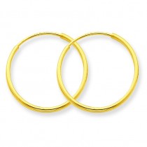 Endless Hoop Earrings in 14k Yellow Gold
