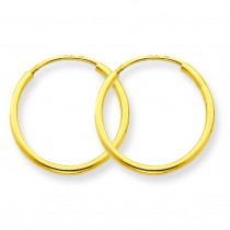 Endless Hoop Earrings in 14k Yellow Gold