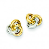 Love Knot Earrings in 14k Yellow Gold