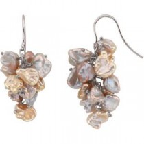 Multicolor Pearl Earrings in Sterling Silver