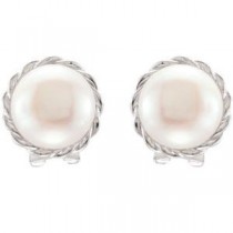 Pearl Earrings in Sterling Silver
