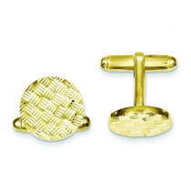 Woven Design Cuff Links in Sterling Silver