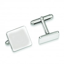 Square Cuff Links in Sterling Silver