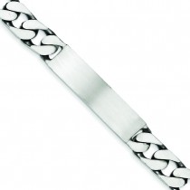 7.5inch Curb Link ID Bracelet in Sterling Silver