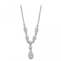 Diamond Fashion Necklace in 14k White Gold (0.25 Ct. tw.) (0.25 Ct. tw.)