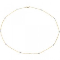 Diamond Fashion Necklace in 14k Two-tone Gold (0.2 Ct. tw.) (0.2 Ct. tw.)