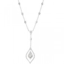 Diamond Fashion Necklace in 14k White Gold (0.88 Ct. tw.) (0.88 Ct. tw.)