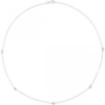 Diamond Fashion Necklace in 14k White Gold (0.25 Ct. tw.) (0.25 Ct. tw.)