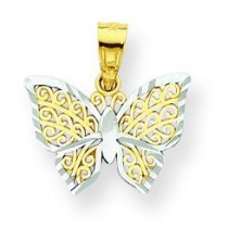 Butterfly Charm in 10k Yellow Gold