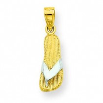 Flip Flop Charm in 10k Yellow Gold