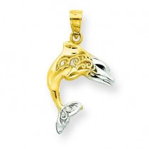 Dolphin Charm in 10k Yellow Gold
