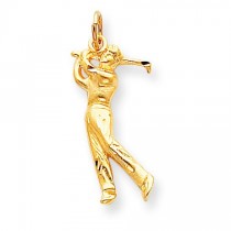 Golf Charm in 10k Yellow Gold