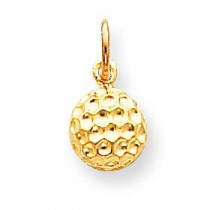 Golf Charm in 10k Yellow Gold