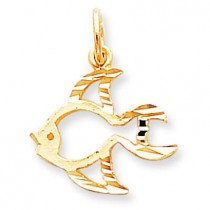 Fish Charm in 10k Yellow Gold