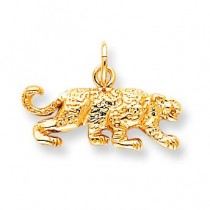 Small Leopard Charm in 10k Yellow Gold