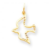 Dove Charm in 10k Yellow Gold