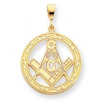 Masonic Symbol Charm in 10k Yellow Gold