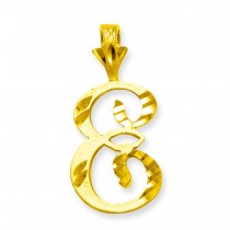 Initial E Charm in 10k Yellow Gold