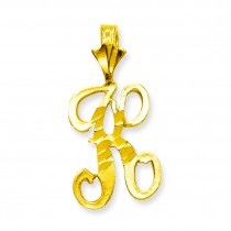 Initial K Charm in 10k Yellow Gold