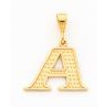 Initial K Charm in 10k Yellow Gold