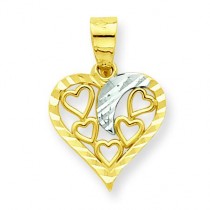 Heart Charm in 10k Yellow Gold