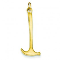 Hammer Charm in 14k Yellow Gold