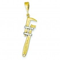 Wrench Charm in 14k Two-tone Gold