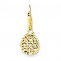 Racket Charm in 14k Yellow Gold