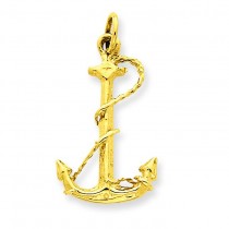 Anchor Charm in 14k Yellow Gold