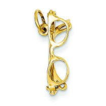 Glasses Charm in 14k Yellow Gold