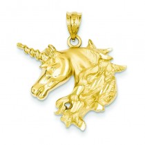 Unicorn Pendant in 14k Yellow Gold