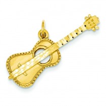 Guitar Charm in 14k Yellow Gold