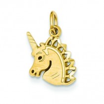 Unicorn Charm in 14k Yellow Gold
