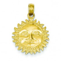Sun Pendant in 14k Yellow Gold
