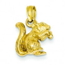Squirrel Nut Charm in 14k Yellow Gold