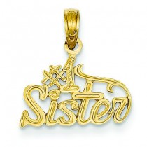 Sister Pendant in 14k Yellow Gold
