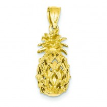 Pineapple Pendant in 14k Yellow Gold