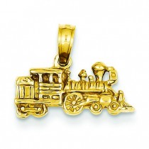 Locomotive Pendant in 14k Yellow Gold