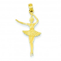 Ballerina Charm in 14k Yellow Gold