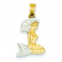 Mermaid Pendant in 14k Yellow Gold