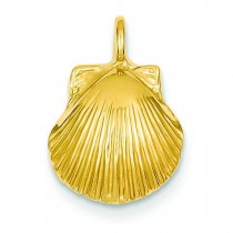 Seashell Pendant in 14k Yellow Gold