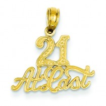 At Last Pendant in 14k Yellow Gold