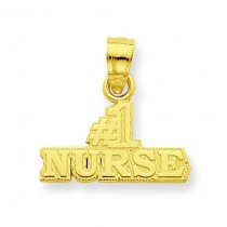Nurse Pendant in 14k Yellow Gold