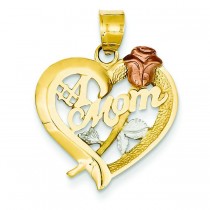 Mom Charm in 14k Yellow Gold