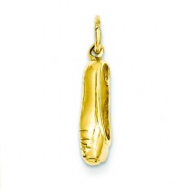 Ballet Slipper Pendant in 14k Yellow Gold