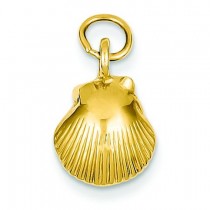 Seashell Pendant in 14k Yellow Gold