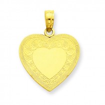 Heart Pendant in 14k Yellow Gold