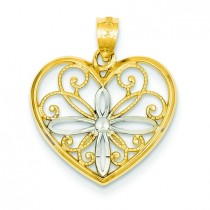 Heart Pendant in 14k Yellow Gold